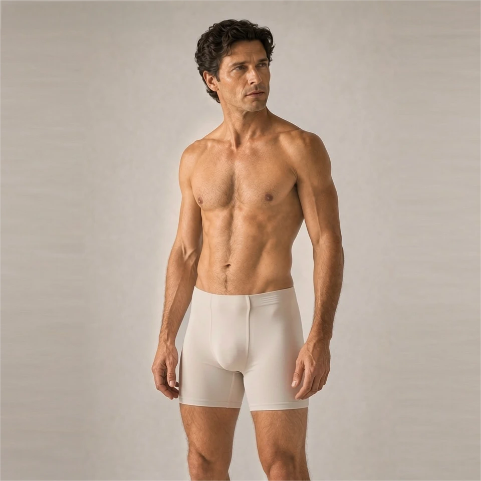 Formday men's underwear - AURUM LockFit flagship seamless boxer brief - Front-side full-body