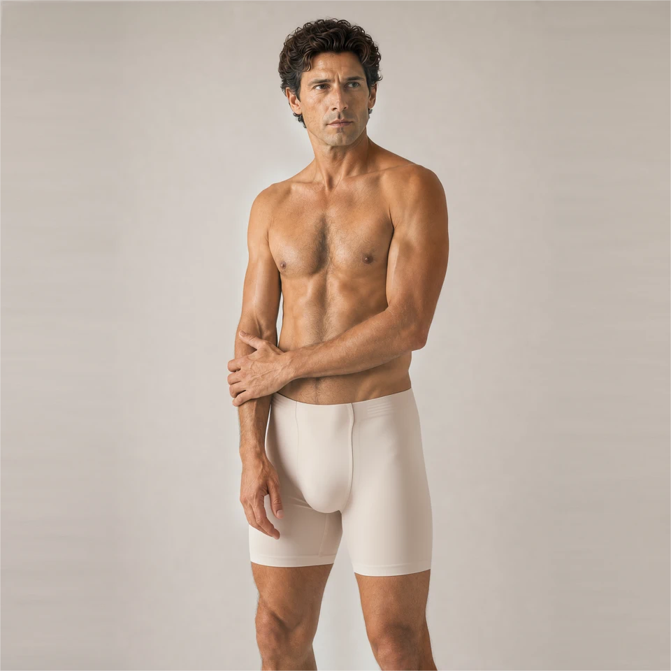 Formday men's underwear - AURUM LockFit flagship seamless boxer brief - Front-side full-body