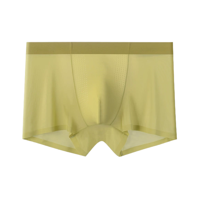 Formday men's underwear - I700 AeroCool Vent boxer brief with ventilation structure - Olive Yellow color option